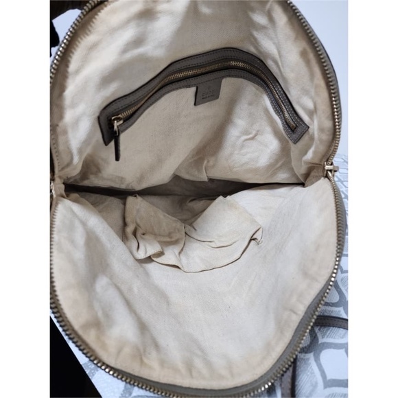 Authentic Gucci Beige/Grey GG Canvas Bree Original Shoulder Bag - Picture 5 of 16